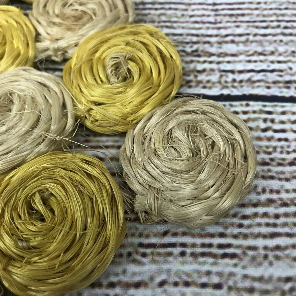 Woven Wicker Circles Placemats 15.5
